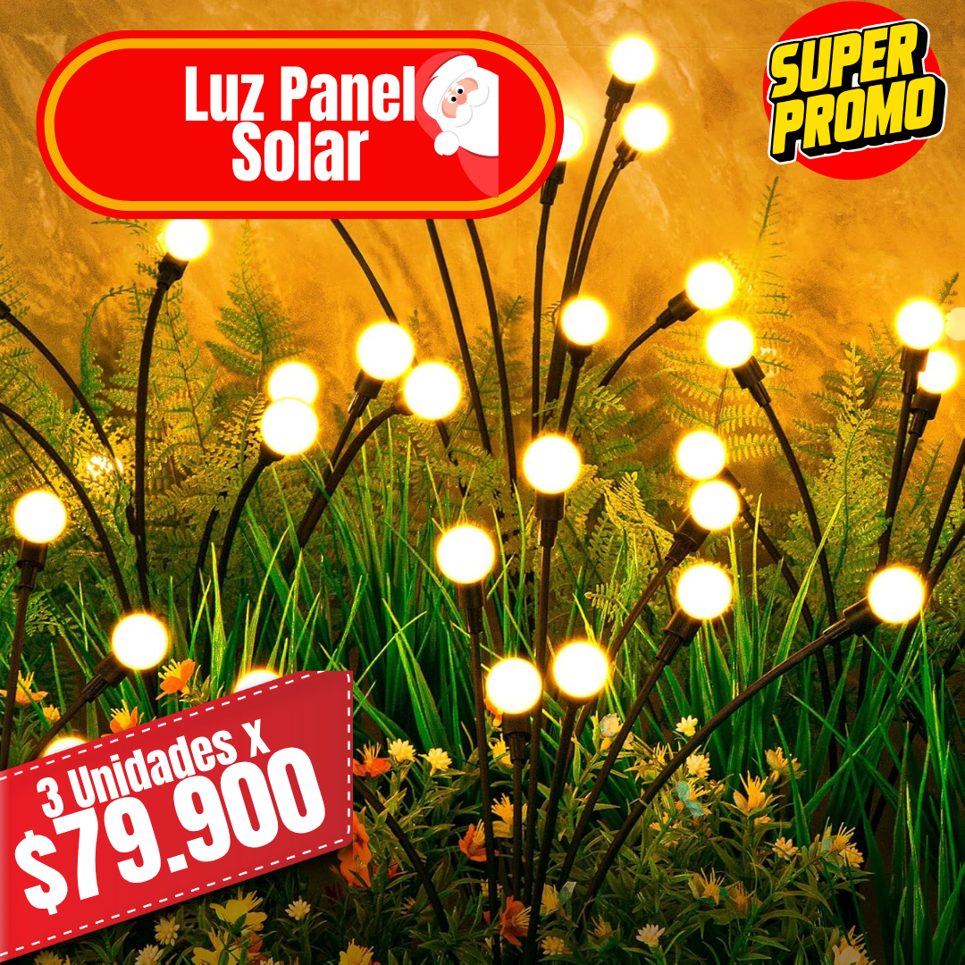 Luces jardin con panel solar