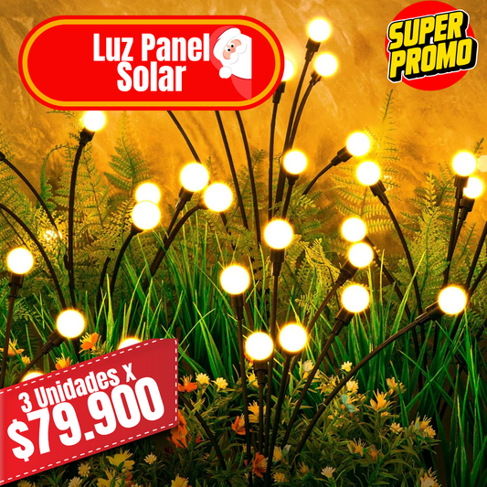 Luces jardin con panel solar
