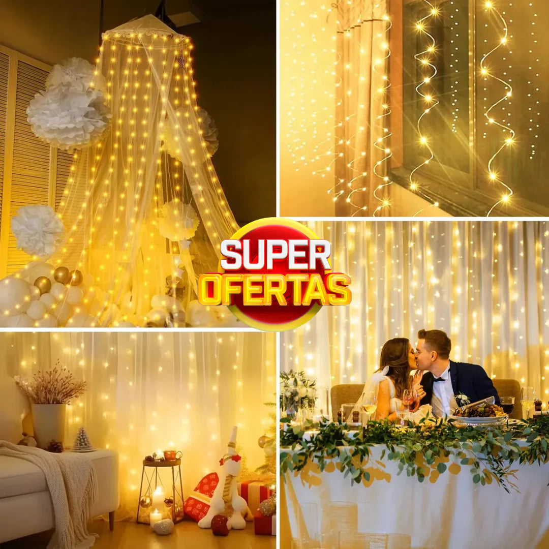 Cortina de luces led