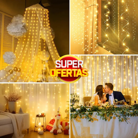 Cortina de luces led