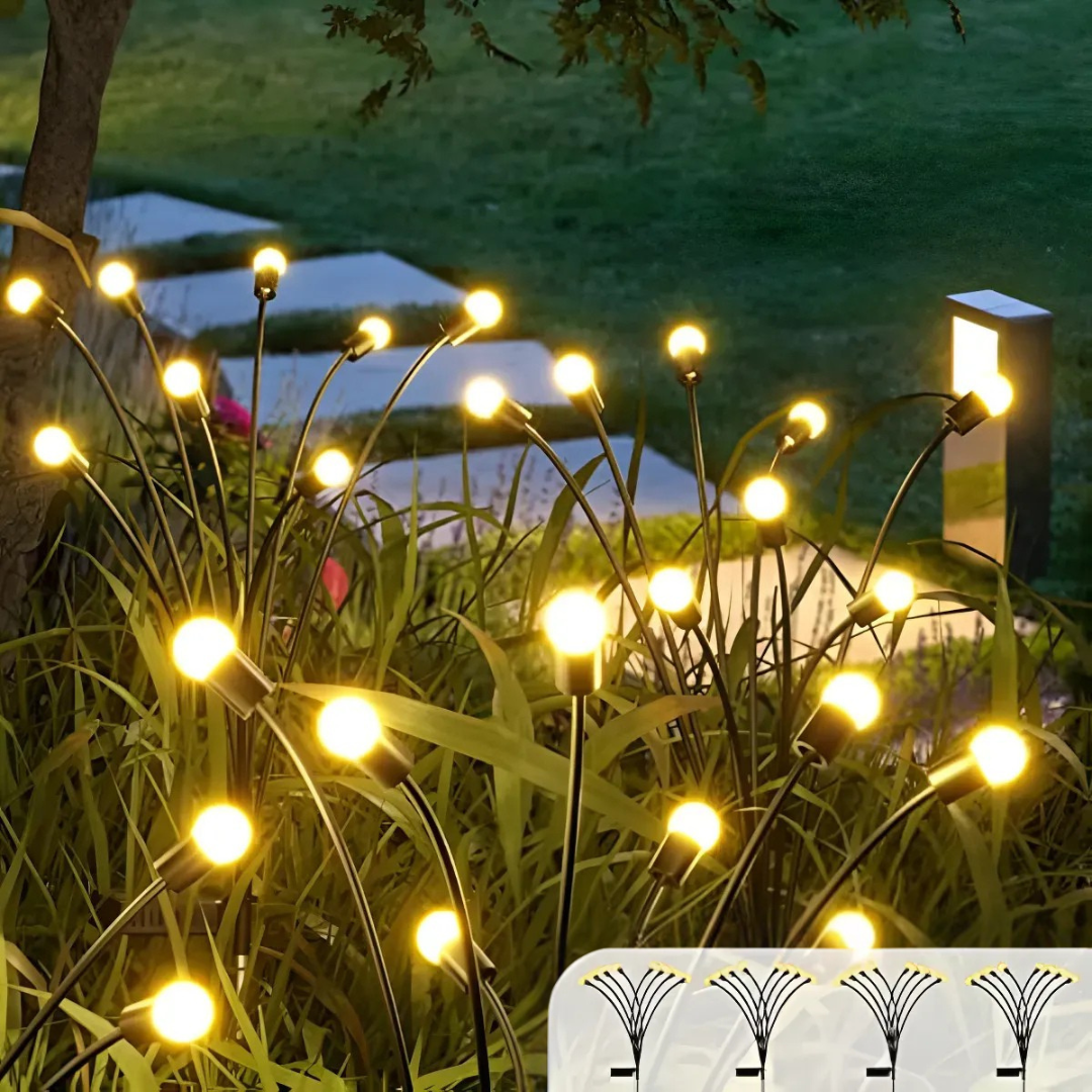 Luces jardin con panel solar