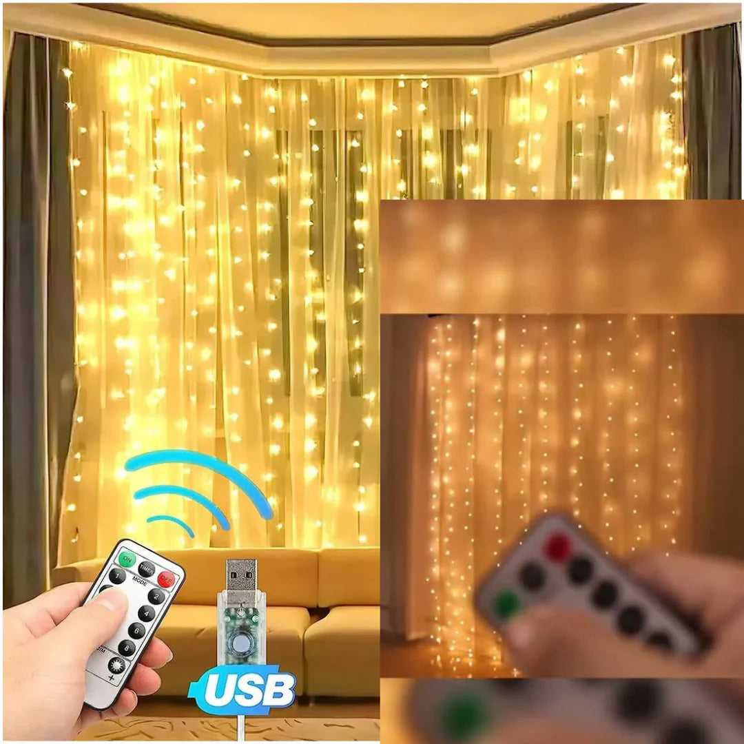 Cortina de luces led