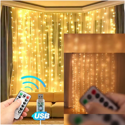 Cortina de luces led