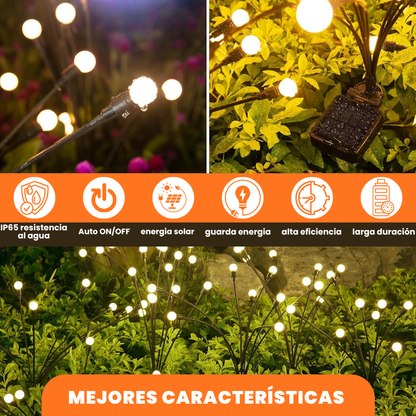 Luces jardin con panel solar
