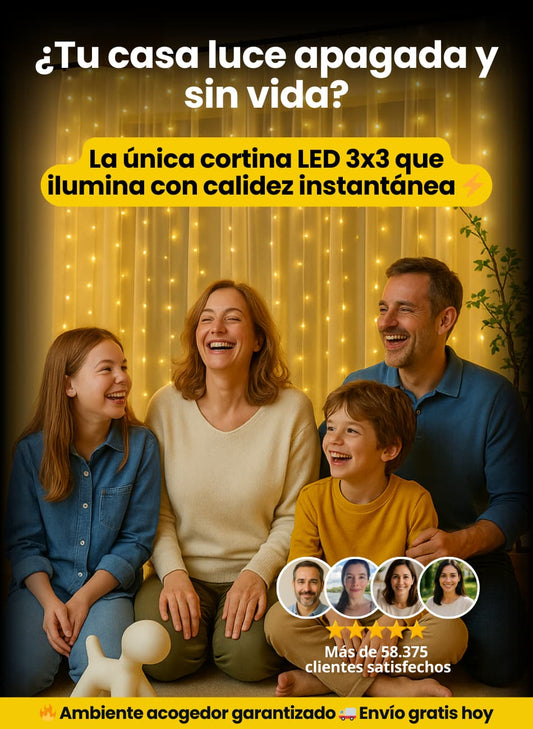 Cortina luces led